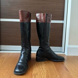 Enzo Angiolini | Black Leather Riding Boots Size 8